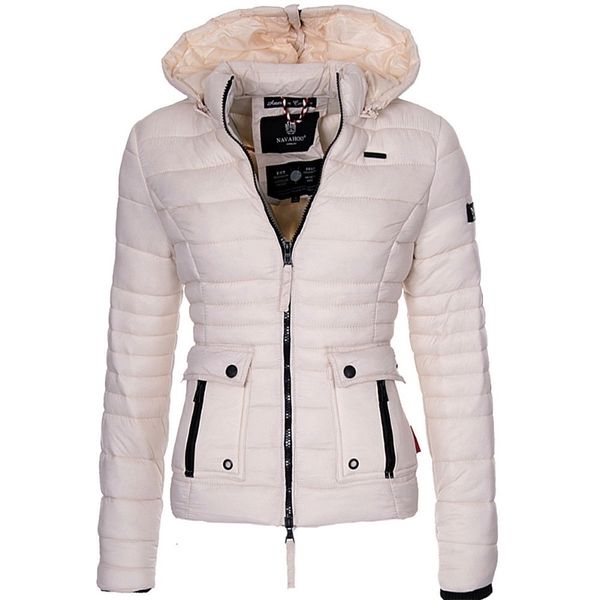 

zogaa women winter parkas warm overcoat puffer jackets women coats fashion slim fit solid casual hooded coat outwear parkas 201030, Black