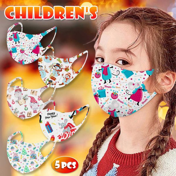 

5шт дети смешной рождество для halloween cosplay маска ткань mondkapjes wasbaar mascarillas mundschutzmaske masque