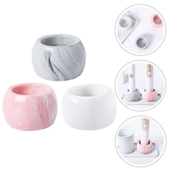 

3pcs marbling electric toothbrush holders storage stands (+ grey + white)1