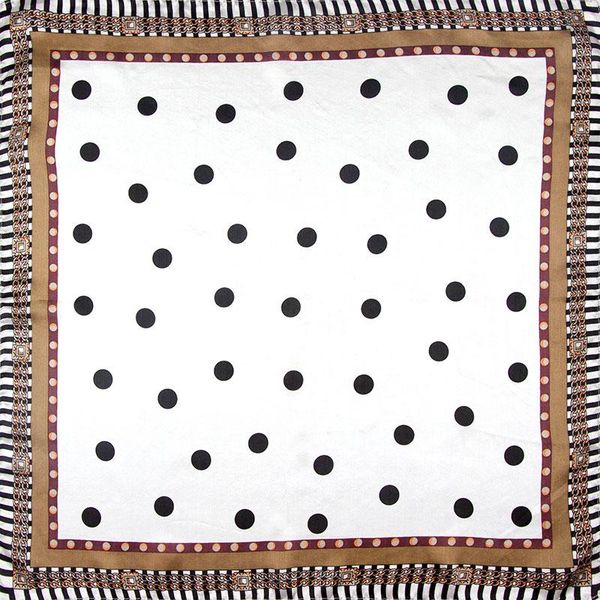 

scarves natural silk scarf women bandana female dot hair for headband fashion print women's square face mask, Blue;gray