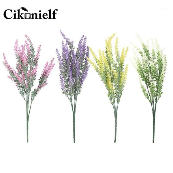 

40pcs 25 heads romantic provence lavender flower silk artificial flowers plants fake artificiales flores for wedding home garden1