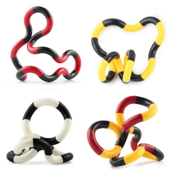 

fidget fiddle anti stress hand sensory decompression twisted winding toys finger for kids autism dexterity training tangle fidget toys