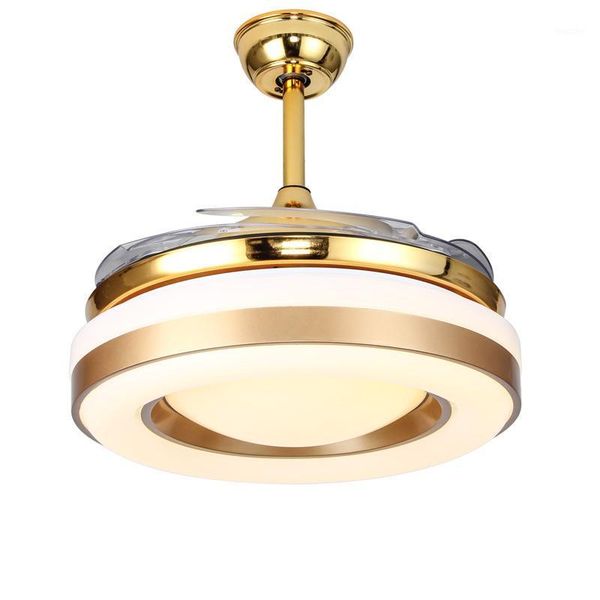 

42 inch invisible fan lamp led ceiling fan lamp living room modern wall control light home restaurant dimming light1
