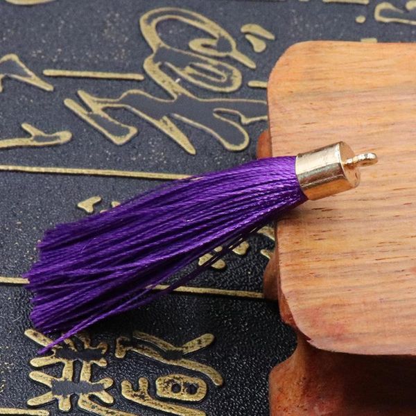 

10pcs 6cm alloy metal caps small tassel fringe pendant diy crafts jewelry curtain hang ice silk tassel trim key decor materials h wmtnju