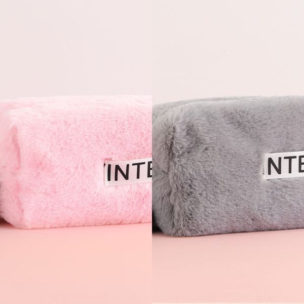 

etdb2 pen korean plush storage cosmetic multi-functional cosmetic large capacity fashion storage bag small square bag l8pe3