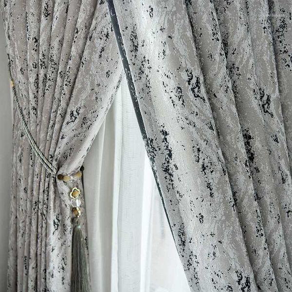 

curtain & drapes custom curtains nordic texture jacquard gray embroidered shading cotton livingroom bedroom window cloth blackout m8551