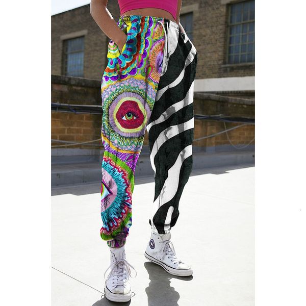 

2021 new women's -spring summer asymmetric fashion release hip-hop great sports thin pants full length mgcq, Black;white