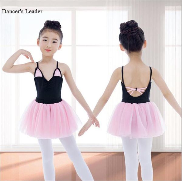 

ballet dress leotards for women korean version mesh cotton children's dance wear girls dance clothes ballet costumes wholesale1, Black;red