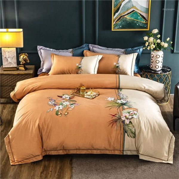 

new luxury winter warm crystal velvet bedding set flowers printing soft fleece duvet cover bed sheet pillowcases home textile1