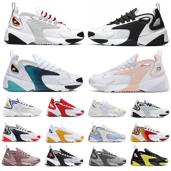 

classic m2k tekno zoom 2k women tennis&gym shoes brown red black outdoor platform sneakers mens trainers 36-45, White;red