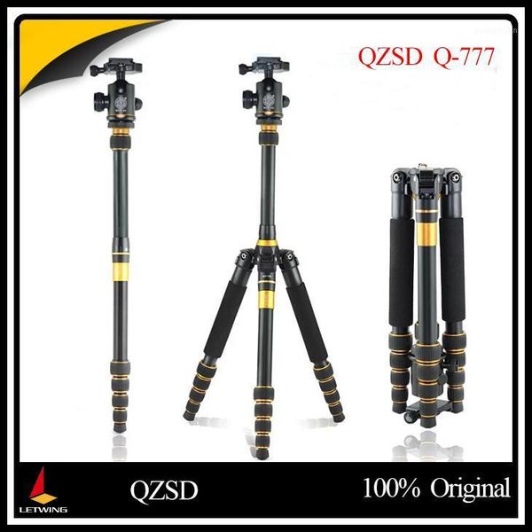 

new qzsd q777 portable tripod monopod slr camera tripod with ball head traveling1