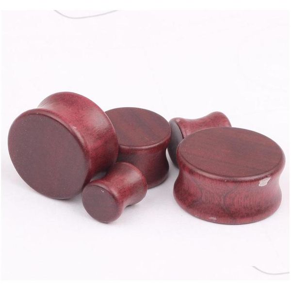 

wood body jewelry concave ear tunnel mix 6-22mm 36pcs fashion piercing plug expander stretcher taper earring jllcop home003, Silver