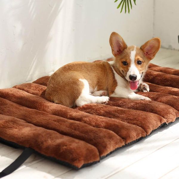

winter dog cat cushion pet mats soft puppy sleep bed kennel warm thick blanket mattress for small medium large dogs bed