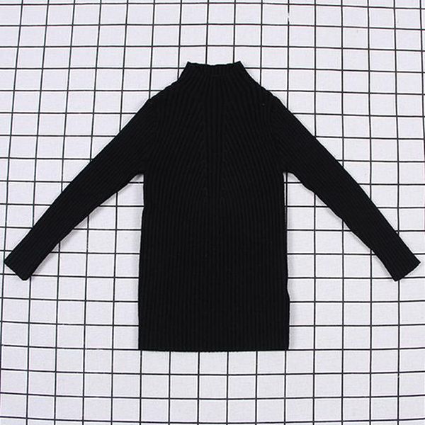 

2020 new spring baby boys girls turtleneck sweaters kids pullover sweaters knitted bottoming boys sweaters children clothing wmtfpm, Blue