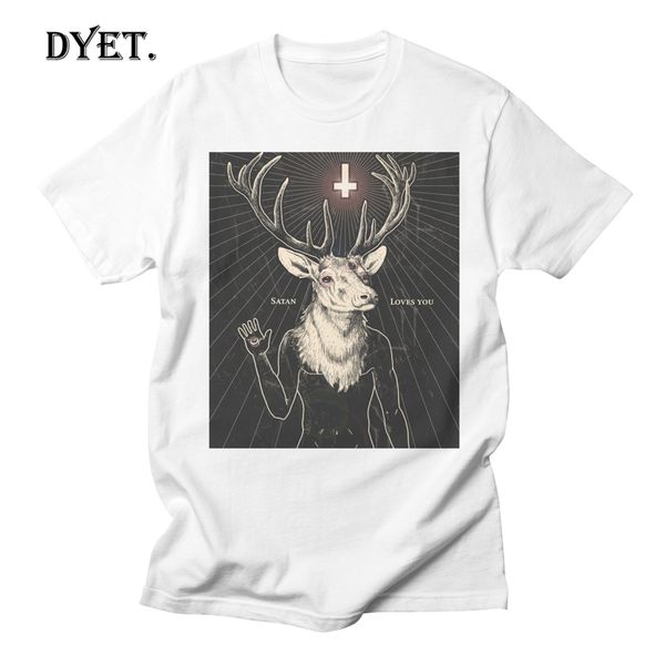 

satan love you white design short sleeve casual cool hipster brand fashion homme hip hop sport hooded sweatshirt hoodie t shirt