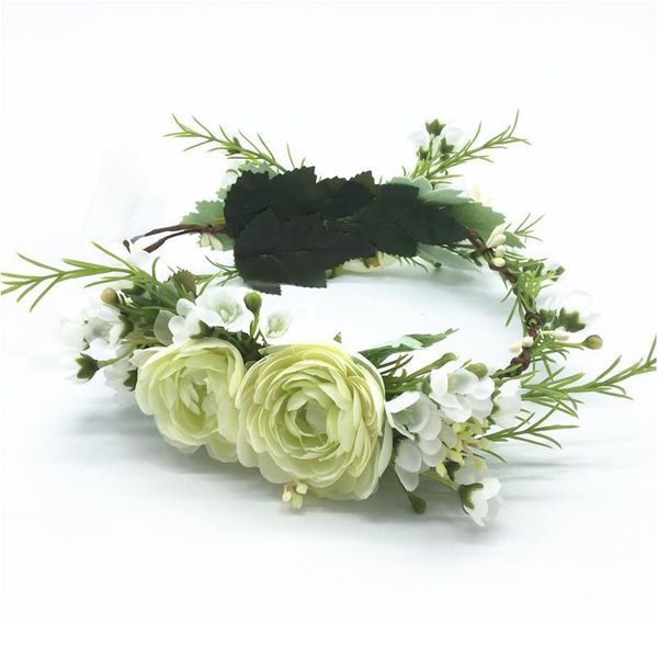 

festival flower crown bride wedding party hair accessories girl flower wreath headband floral garlands women headdress o qylzes
