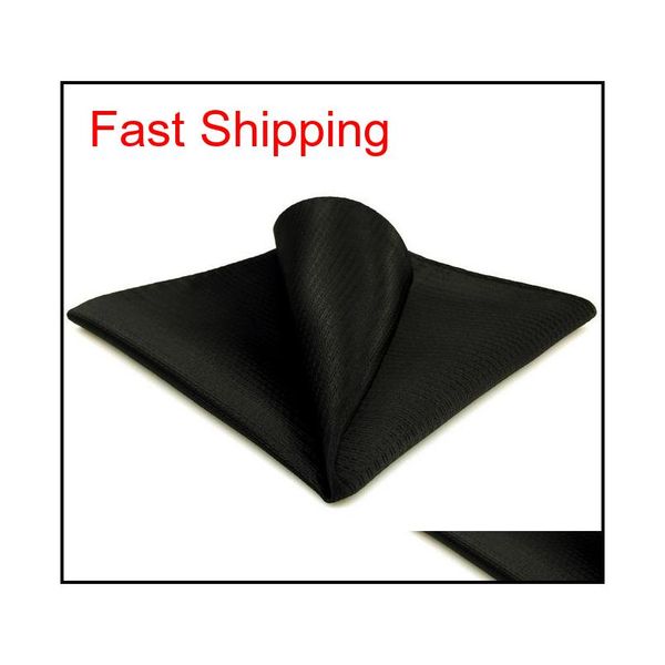 

ch28 silk black solid mens pocket square fashion wedding acceossories hanky bran qylkkj homes2007, Blue;white