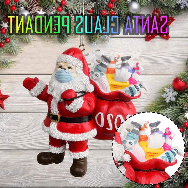 

newgift 2020 decor christmas santa party claus personalized hanging ornament survivor family xmas tree pendant diy pendants 1pc #j3