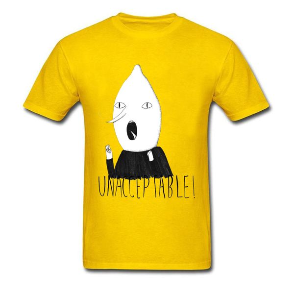 

sport adventure time lemongrab unacceptable funny t shirt prevalent funny 100% cotton fabric crewneck mens shirts cartoon