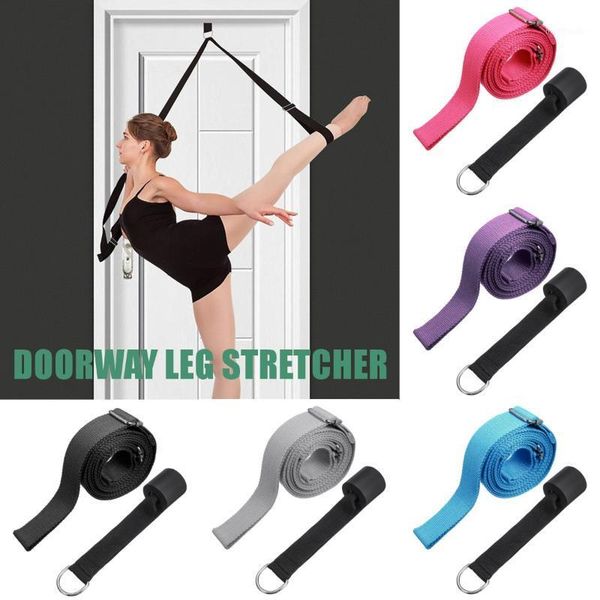 

resistance bands doorway leg stretcher indoor fitness equipment fitting ring yoga belt band ballet cheer gymnastics dance training home1