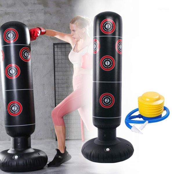 

sand bag 160cm vertical inflatable boxing column fitness decompression sandbag combat thickening tumbler1