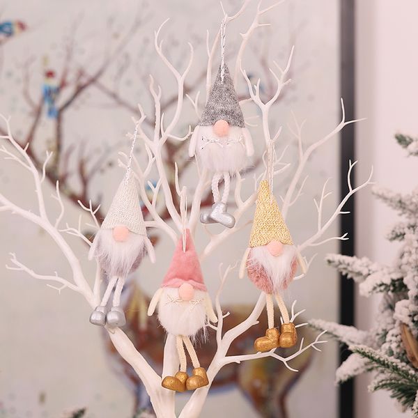 

christmas faceless gnome santa tree hanging xmas ornament doll decoration for home pendant gifts drop ornaments party supplies 2021z