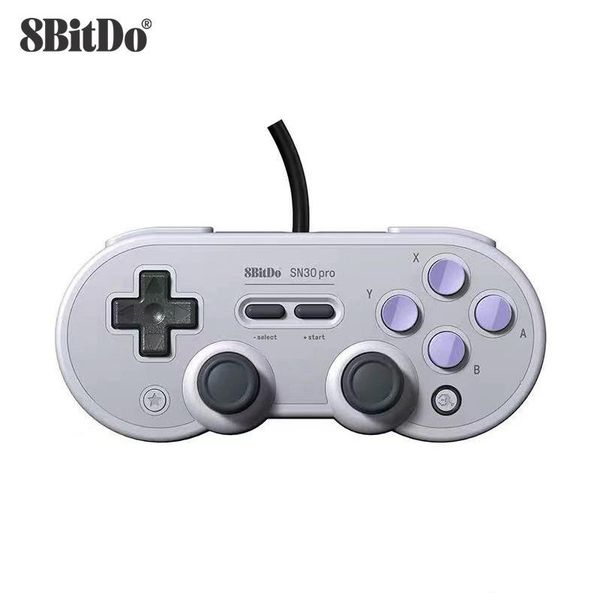 

8bitdo wired sn30 pro usb gamepad pc switch host ns raspberry pie steam with rocker vibration windows android macos switch