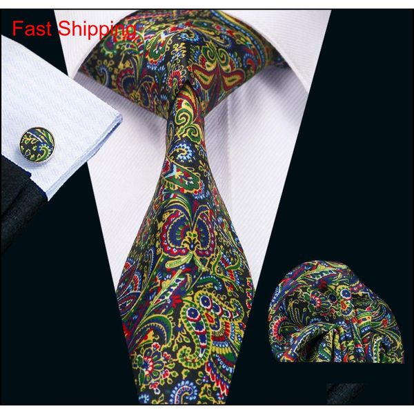 

fashion mens novelty ties black red red mix color floral printed business wedding tie set include tie cufflinks hankerchief n-1227 b12nw, Black;blue