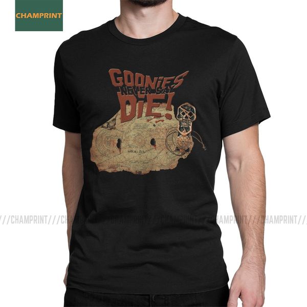 

men the goonies never say die vintage short sleeve movie sloth chunk skull pirates treasure sport hooded sweatshirt hoodie men t shirt