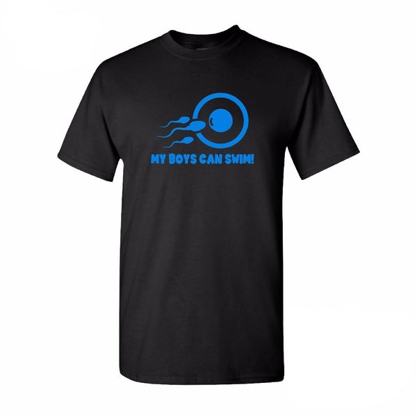 

short sleeve o-neck my boys can swimer funny new daddy to be pregnancy maternity urban t shirts sport hooded sweatshirt hoodie