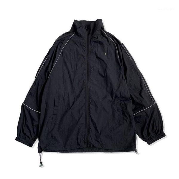 

men's jackets summer joggers sunscreen jacket men reflective sunclothing running outdoor beach sun protection clothing thin coats male1, Black;brown