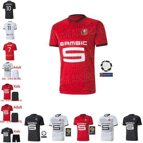 

tand rennais bourigeaud maillot de foot 2020 21 rennes fc raphinha football shirt, Black;yellow