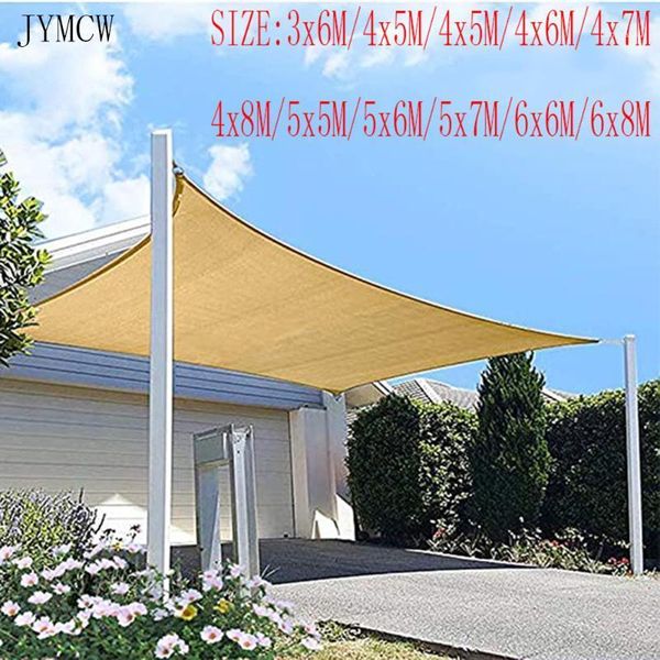 

tents and shelters 300d waterproof polyester square rectangular shade sail, sun shelter, suitable for outdoor garden, beach, terrace, swimmi
