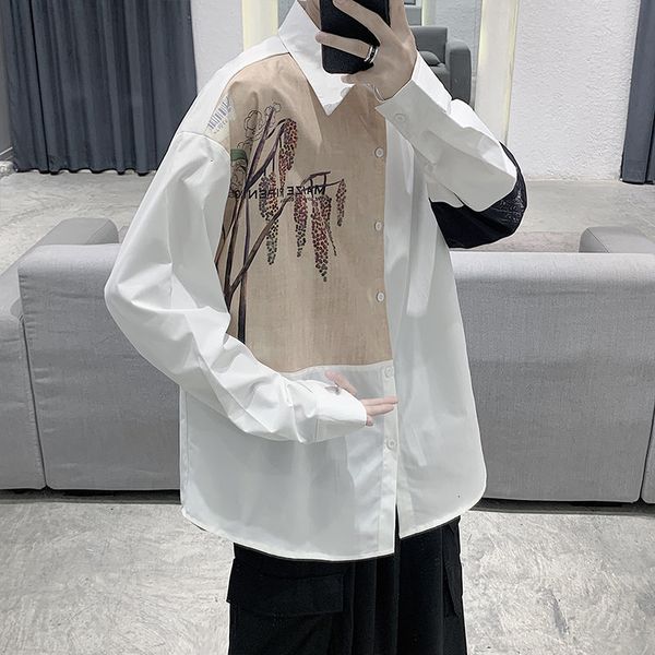 

men's shirt 2021 spring and winter new fine seam m-5xl leotards young clothes 9hjo, White;black