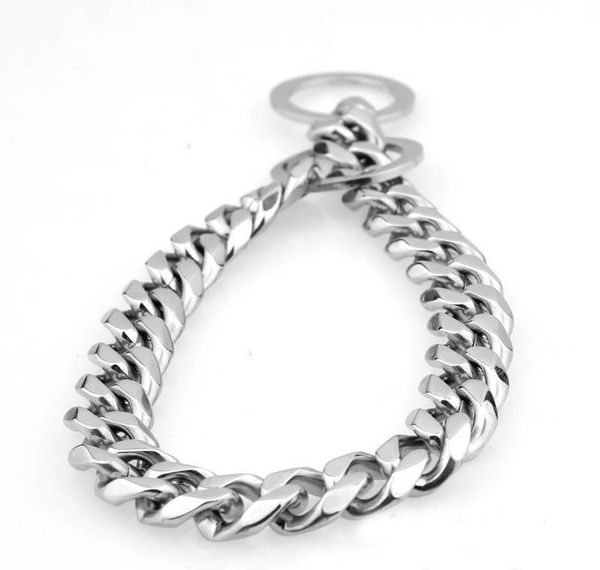 

15mm dogs training choke chain collars for large dogs pitbull bulldog strong silver gold stainless ste wmtvii dayupshop