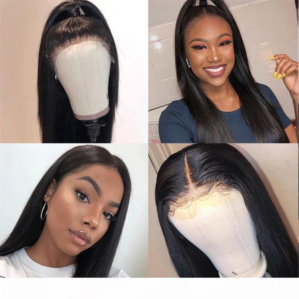 

новое прибытие long natural straight 360 парик шнурок бразильского перуанский малазийский прямой человеческих волос с ребенком волос pre щип, Black;brown