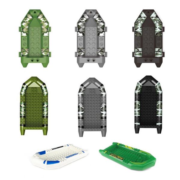 

ship military building blocks camo boat for figure set parts swat moc brick accessories model kits toys for children qylqrm mywjqq