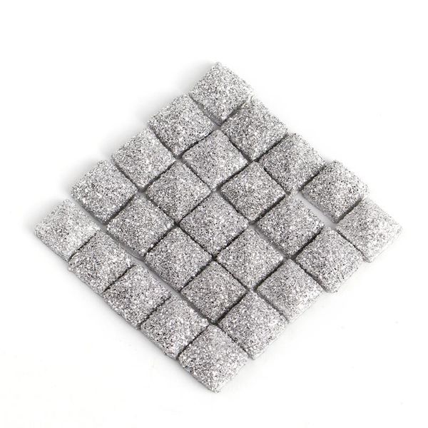 

100 шт batch 7мм ретро пластиковые silver glitter панк площади pyramid rivet стержня шариков diy браслет ювелирных аксессуаров wmtixs lovesh