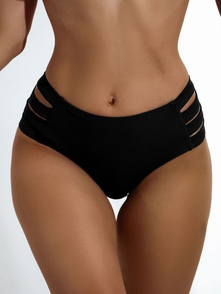 

cut out bikini panty j25s#, White;black