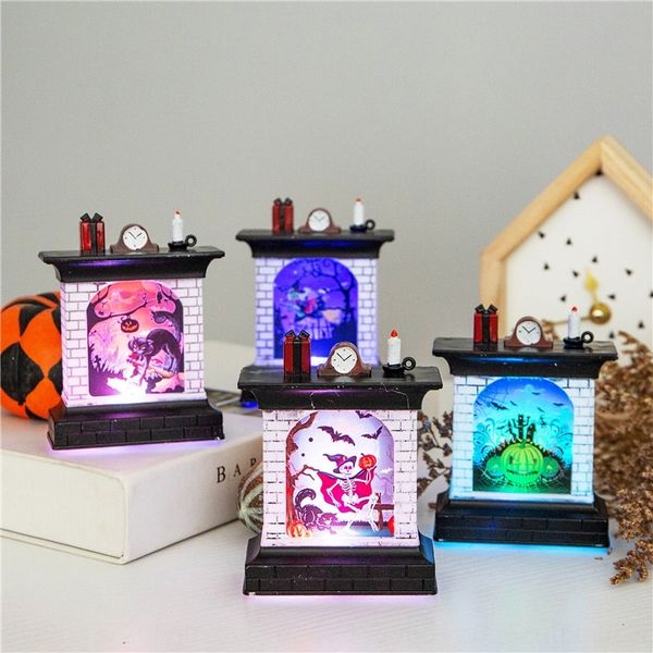 

zc7du pumpkin halloween new lamp decoration and propsfireplace creative props led fireplace props scene layout nightlight xzlua