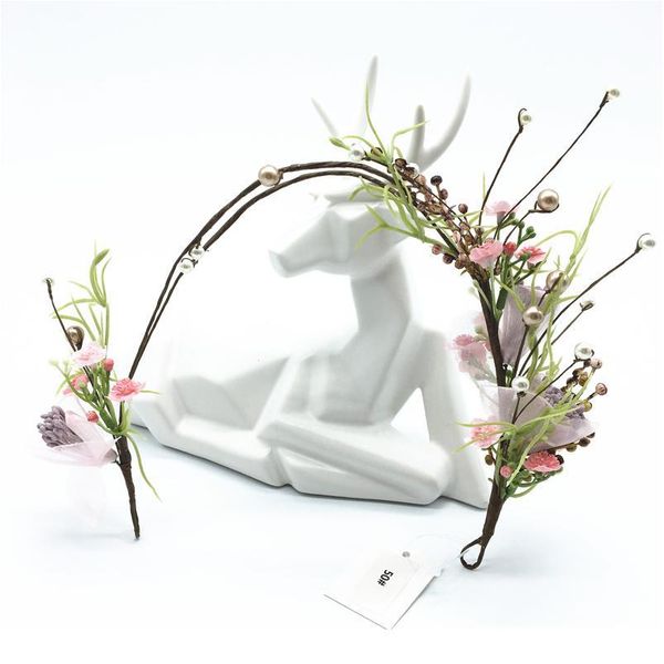 

women wedding party headwear hair accessories bridal flower wreath crown festival headband headdress floral garlands h qylrqr