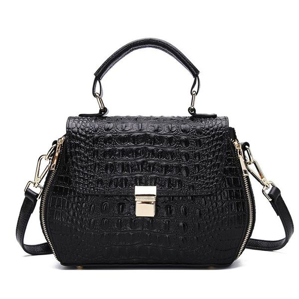 

new fashion alligator cow genuine leather women handbags real leather ladies shoulder bag female girl crossbody bag