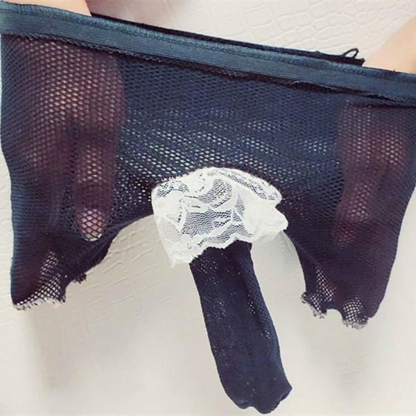 

men's lace pantyhose male underwear sissy fetish lingerie small fishnet tights men husband costumes exotic apparel1, Black