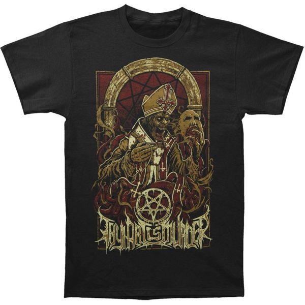 

thy art is murder mens evil pope t-shirt small black sport hooded sweatshirt hoodie