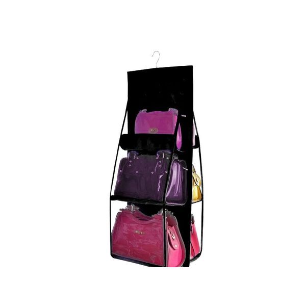

6 pocket howing bag организатор гардероб прозрачный сумка для хранения для сумки шкафницы обувь организатор двери стена стена сумль сумка f