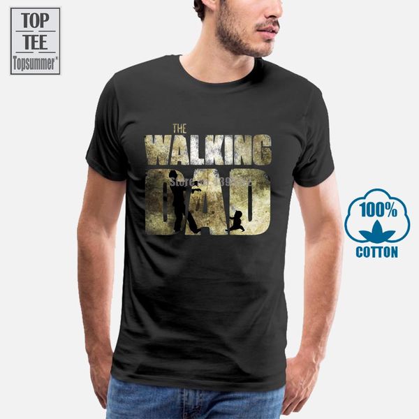 

sport the walking dad vintage t shirt custom short sleeve men's shirt fashion father's day cotton crewneck plus size funny t shirt