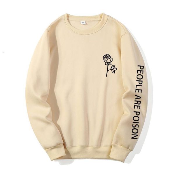 

harajuku sweatshirt men fashion streetwear rose flower print sweat capuche pullover mens hoodies sweatshirt 2021 man clothe, Black