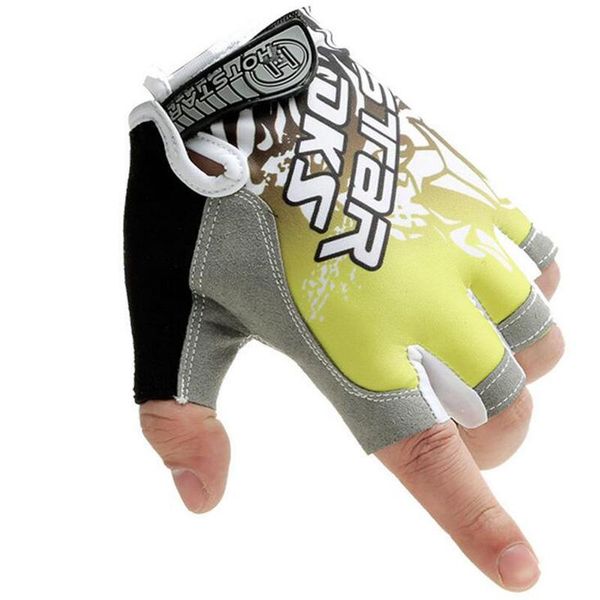 

half-finger summer ultra-thin breathable sunscreen mountain bike non-slip climbing fitness gloves for men and women s15, Blue;gray