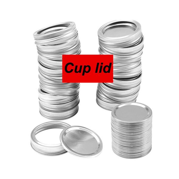 

wholesale canning lids non splash mason jar lids tinplate leakproof mason jar splits-type lids drinking jar supplies vtky2104