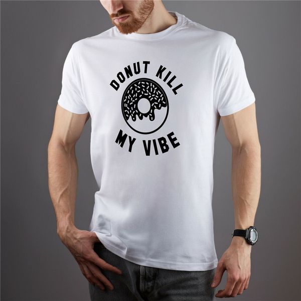 

donut kill my vibe casual clothes funny short sleeve style round hoodie designers t shirts sweatshirt